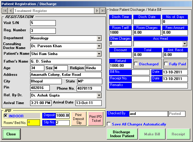 Software for Healthcare, Hospital Management Software, Hospital Software, Accounting Software for Hospitals, Hospital Software, Accounting and Business Management Software for hospitals, nursing homes, diagnostic labs. Modules : Rooms, Patients, Diagnostics, Payroll, Accounts & Utilities. Free Trial Download