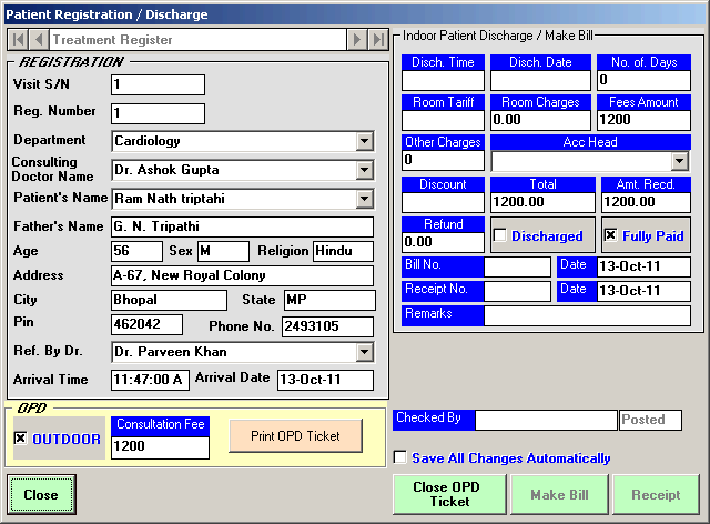 Accounting Software for Pathology Labs, Hospital Management Software, Hospital Software, Accounting Software for Hospitals, Hospital Software, Accounting and Business Management Software for hospitals, nursing homes, diagnostic labs. Modules : Rooms, Patients, Diagnostics, Payroll, Accounts & Utilities. Free Trial Download